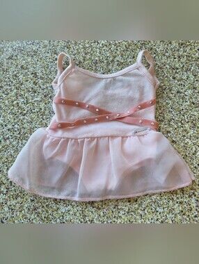American Girl Pale Pink Doll Ballet Dress with Rhinestone Straps OG Dance